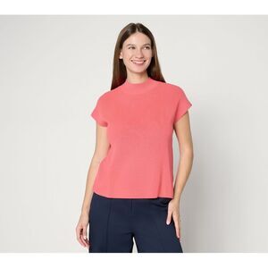 Carla Rockmore Collection Women's Top Plus Sz Sweater 1X Make Your Pink